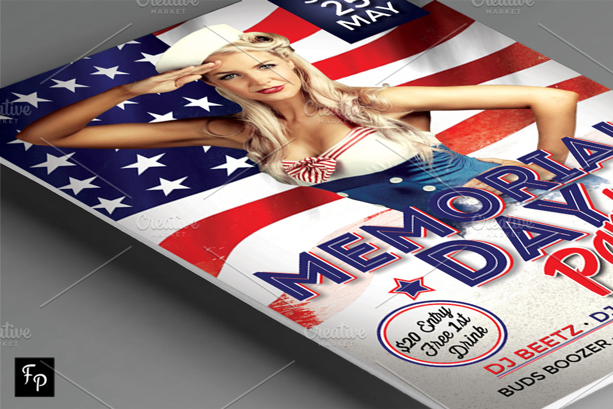 Memorial Day Flyer, a Flyer Template by FlyerPig (Photo 3 of 3)