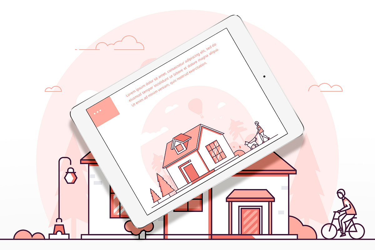 Set of line design cottage houses, an Illustration by Boyko Pictures (Photo 7 of 8)