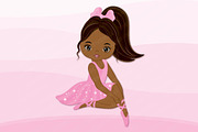 Vector African American Ballerina, an Illustration by TheCreativeMill (Thumbnail 3 of 4)