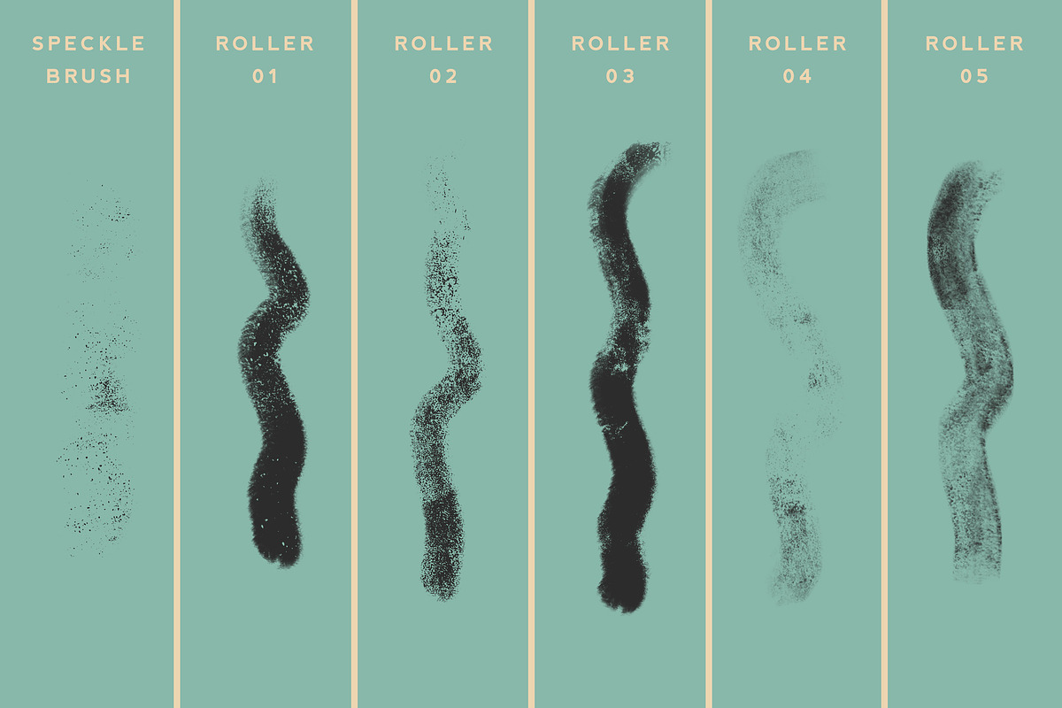 Roller Ink Procreate Pack, a Brush Add-On by Jamie Bartlett (Photo 4 of 7)