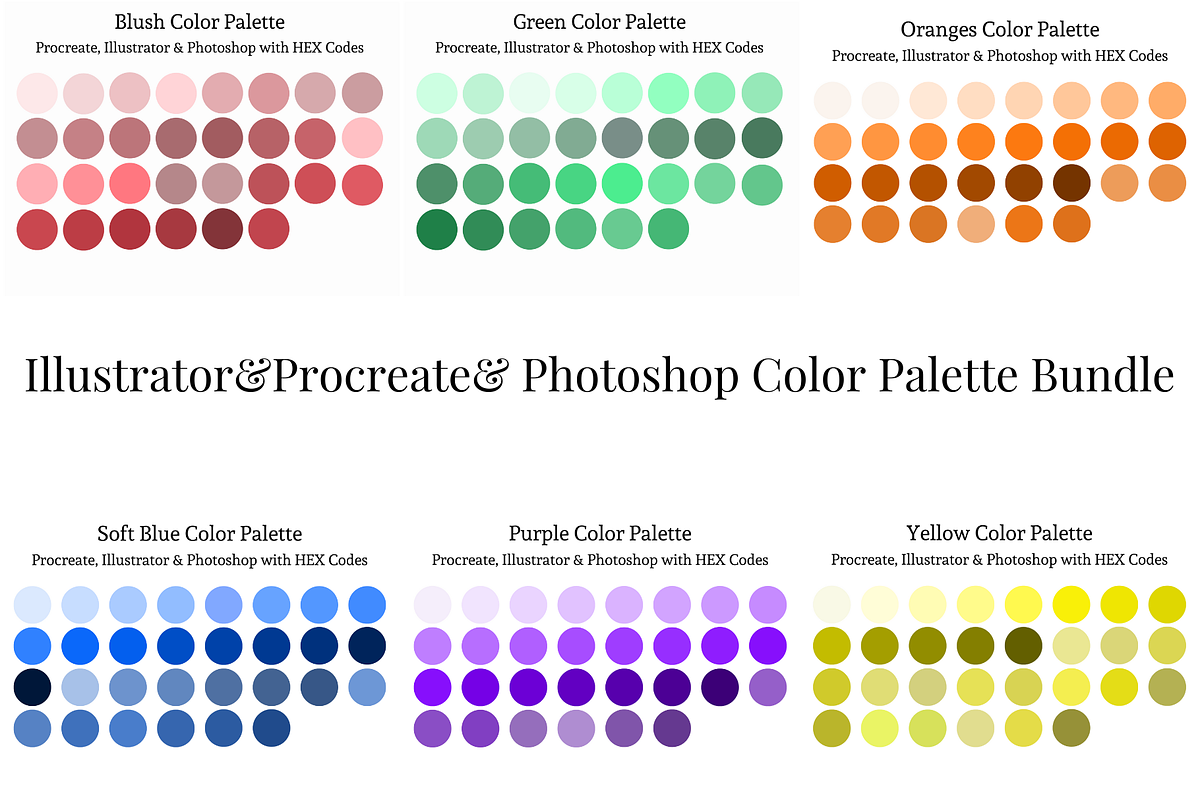 Color Palettes Procreate Illustrator, a Palette Add-On by Atelier Fem (Photo 1 of 8)