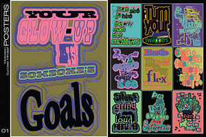 Motivational Poster Set-10 Designs#1, a Graphic by 159room.studio