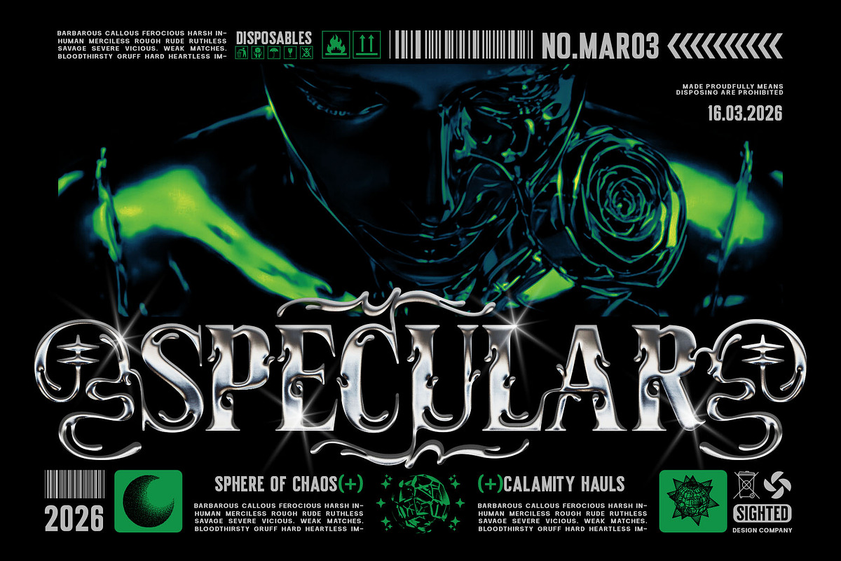 Messy Melted Typeface, a Serif Font by alit design