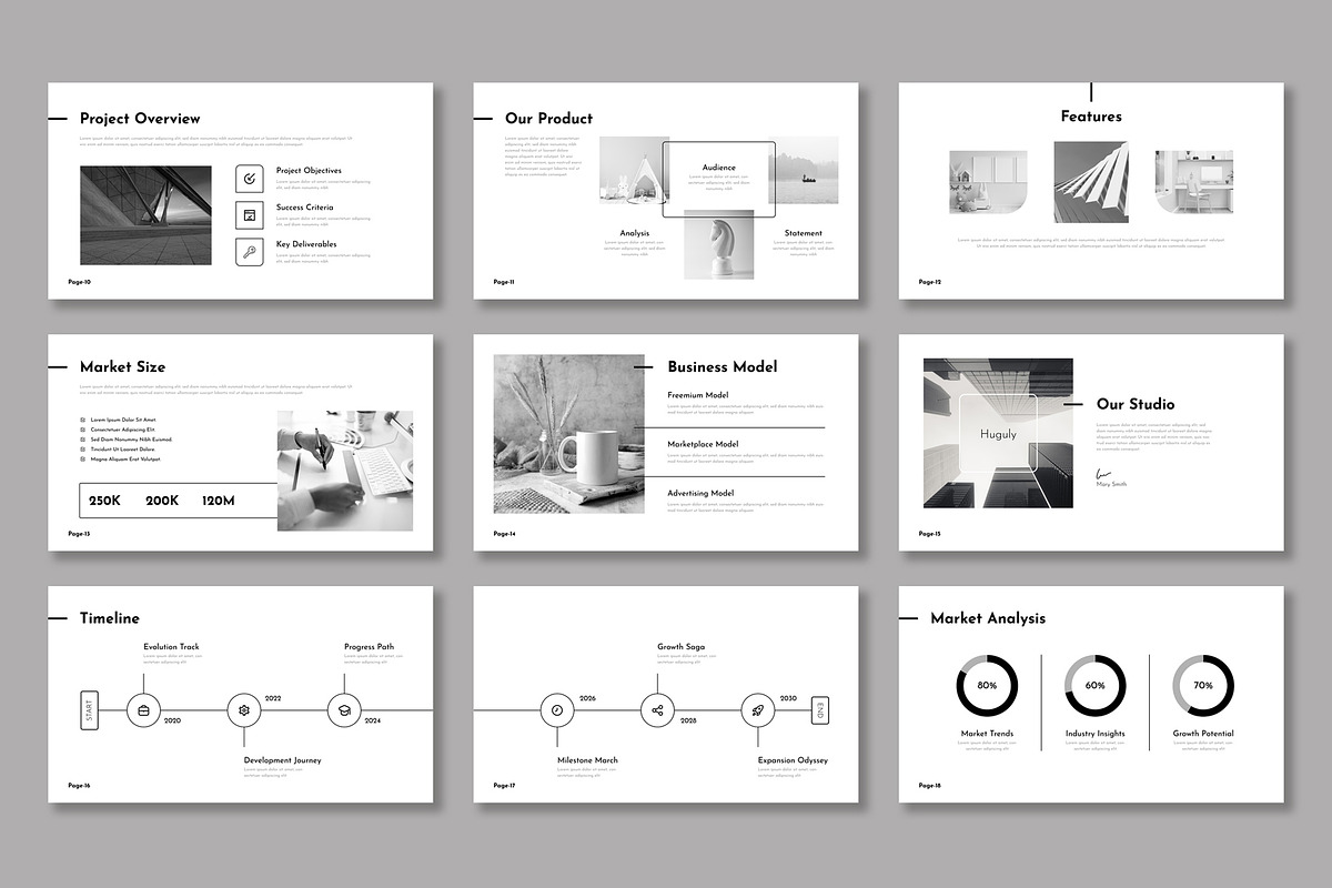 Clean & Minimal Presentation PPT, a Presentation Template by Mighty-Slide (Photo 3 of 4)
