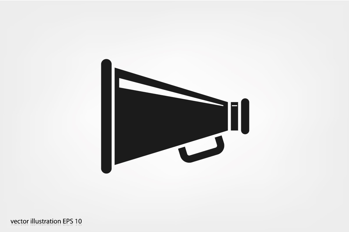 Megaphone icon, an Icon by 007NATALIIA