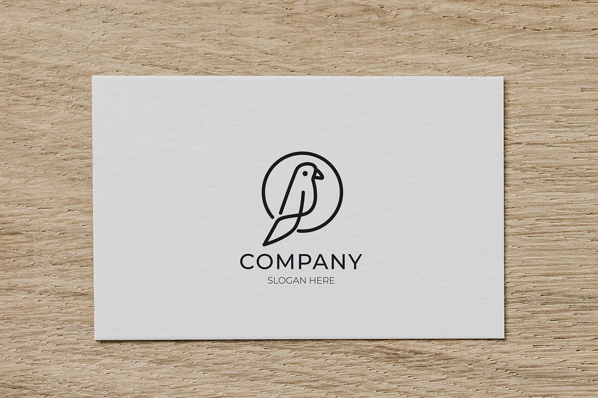 Minimal line art bird logo design, a Branding & Logo Template by Medianeka (Photo 3 of 3)