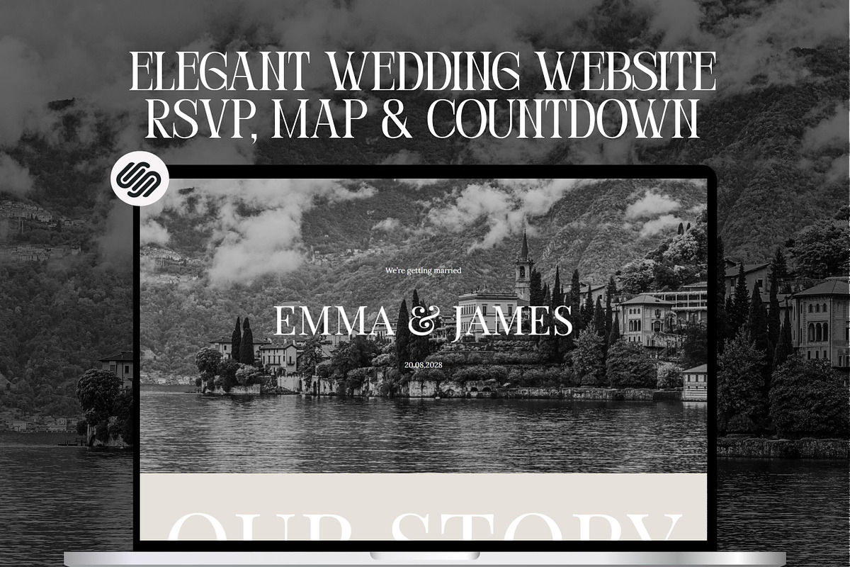 Squarespace RSVP Wedding Template, a Squarespace Template by Sofia Designs (Photo 2 of 7)