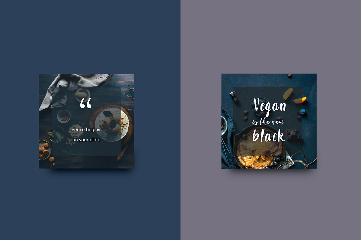 100 Vegan & Vegetarian Food Quotes, a Social Media Template by Delightful Design (Photo 5 of 5)