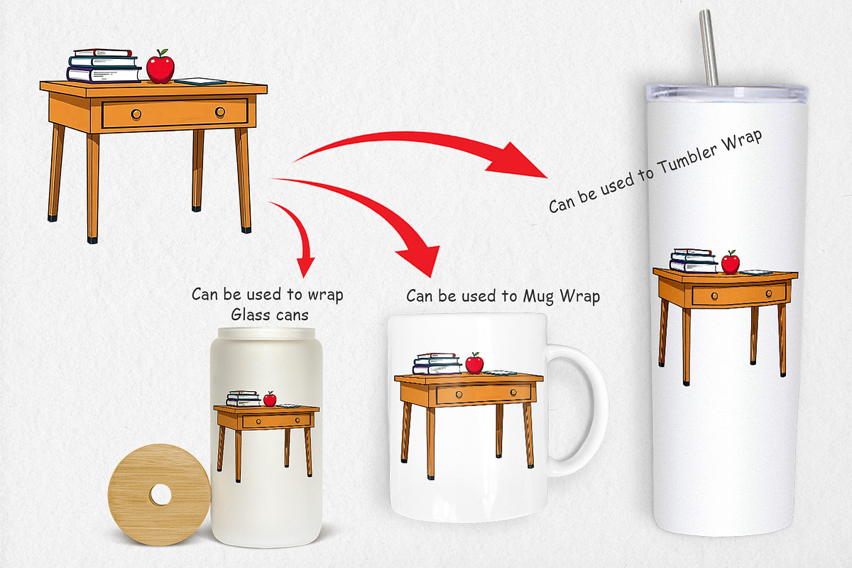 Teacher Desk Clipart, a Graphic by Artnoy (Photo 4 of 5)