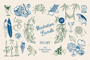 Illustration Bundle, an Object Graphic by DesignThatMatters (Thumbnail 1 of 23)
