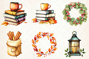 Watercolor Autumn Decor Clipart, an Illustration by Rose Art (Thumbnail 4 of 4)