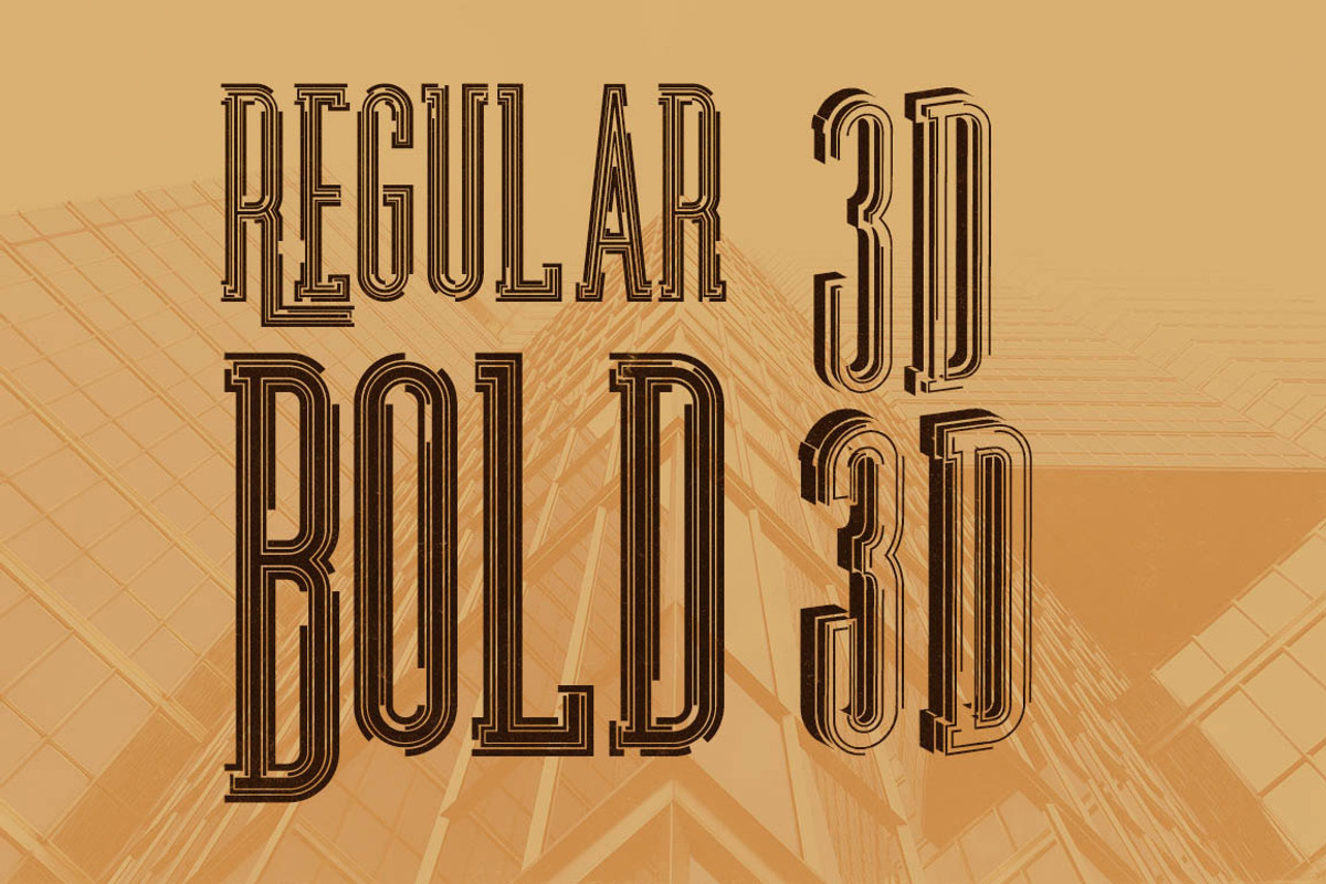 Ultra - Modern Font preview 2