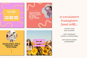 Bright Instagram Post Templates