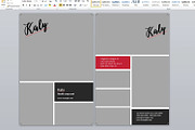 Modeling Comp Card Template, a Card Template by retrographix (Thumbnail 2 of 2)