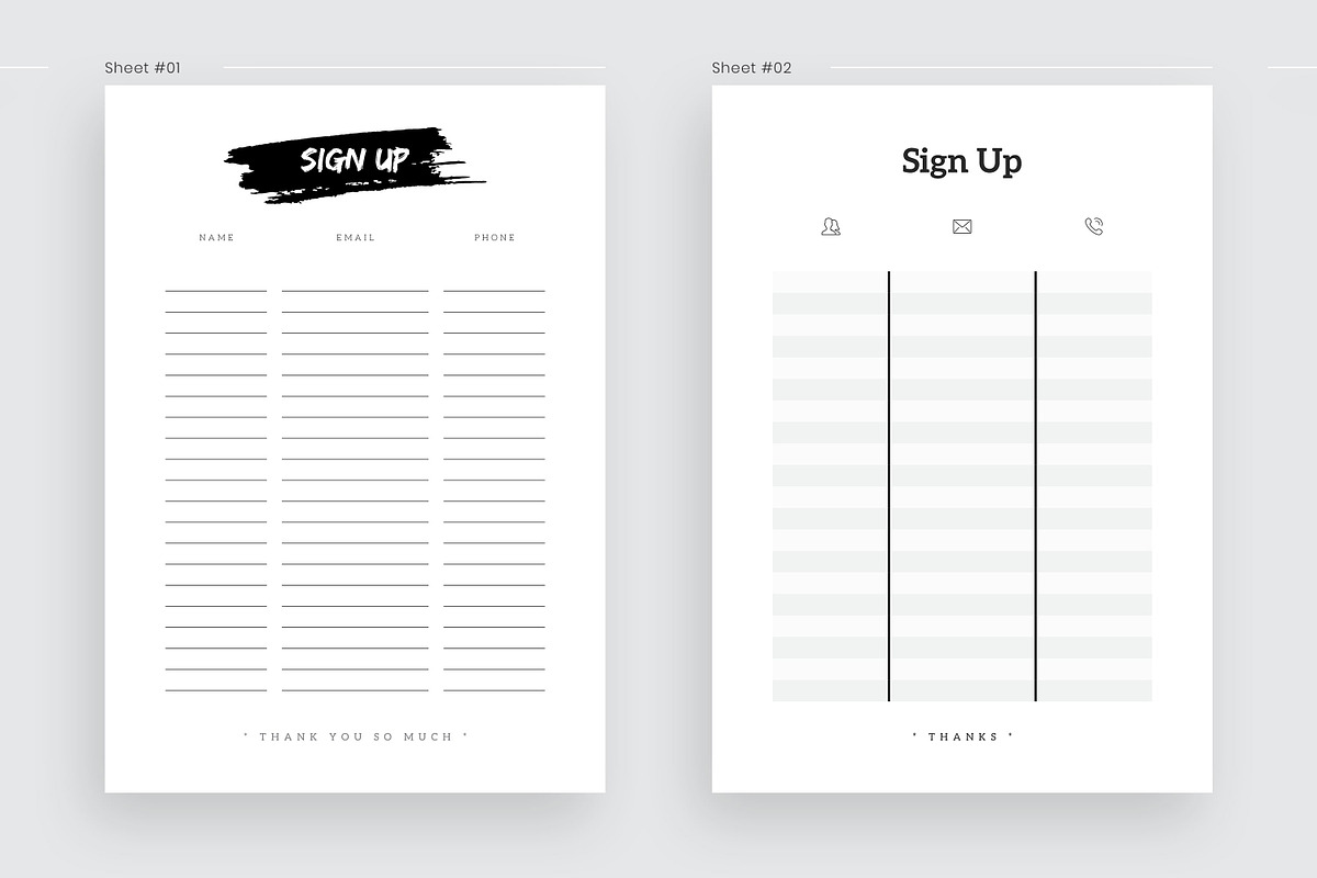 Sign Up Template, a Stationery Template by Amit Debnath (Photo 4 of 5)
