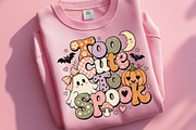 Halloween Kawaii Ghost Retro Tshirt, a Seasonal Illustration by SugarCloudStudioArt (Thumbnail 4 of 6)