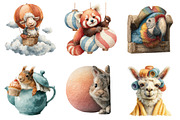 Quirky Animal Peeking Clipart, a Graphic by CitraGraphics (Thumbnail 2 of 4)