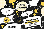 Speech Bubble Icon Set, a Graphic by AlexMstudio (Thumbnail 1 of 5)