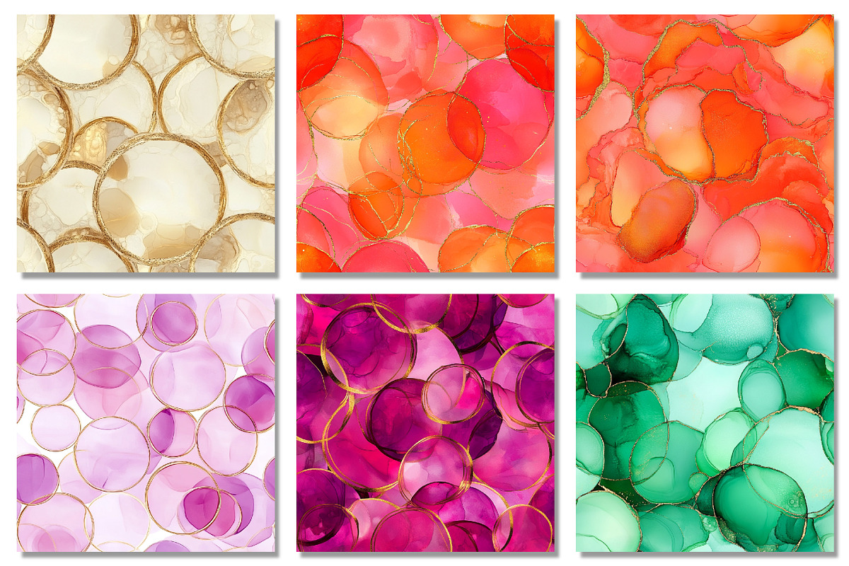Alcohol Ink Circles Seamless Pattern, a Pattern Graphic by Dream Creation (Photo 5 of 7)
