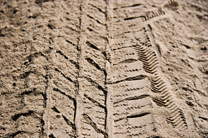 Tire tracks in sand photo stock photo containing tire and tracks