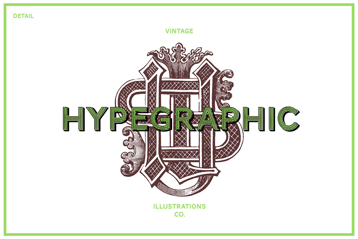 Old Typography Vintage Illustrations, an Education Illustration by hypegraphic (Photo 8 of 8)