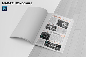 Magazine Mockups, a Print Template by Andre28