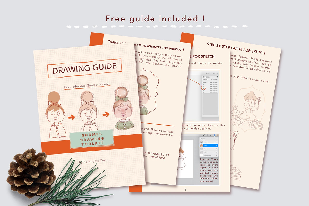 Gnomes Drawing Toolkit, a Brush Add-On by Rosangela Curti (Photo 12 of 13)
