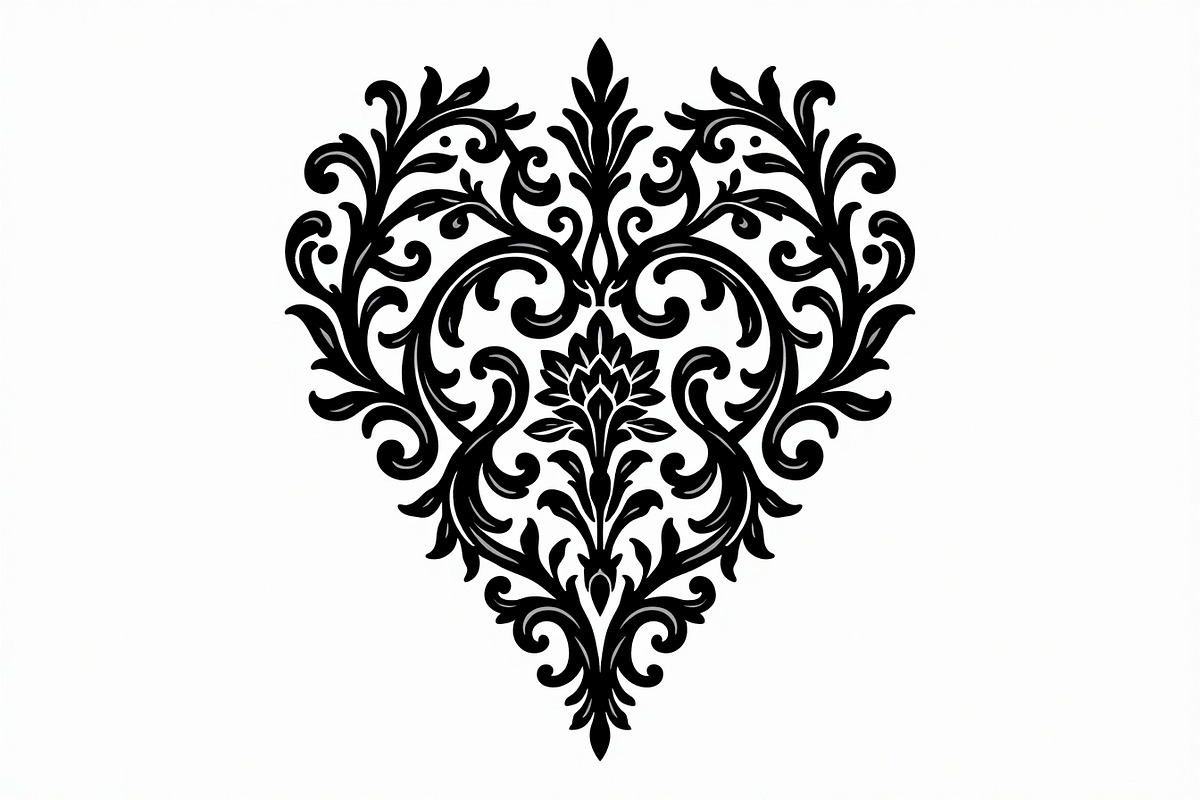 Romantic Lace Heart Clipart, an Illustration by Artivon (Photo 4 of 21)