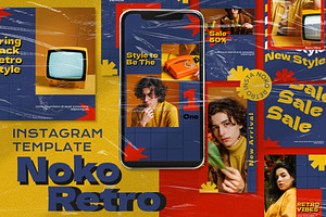 Noko Retro Instagram Template