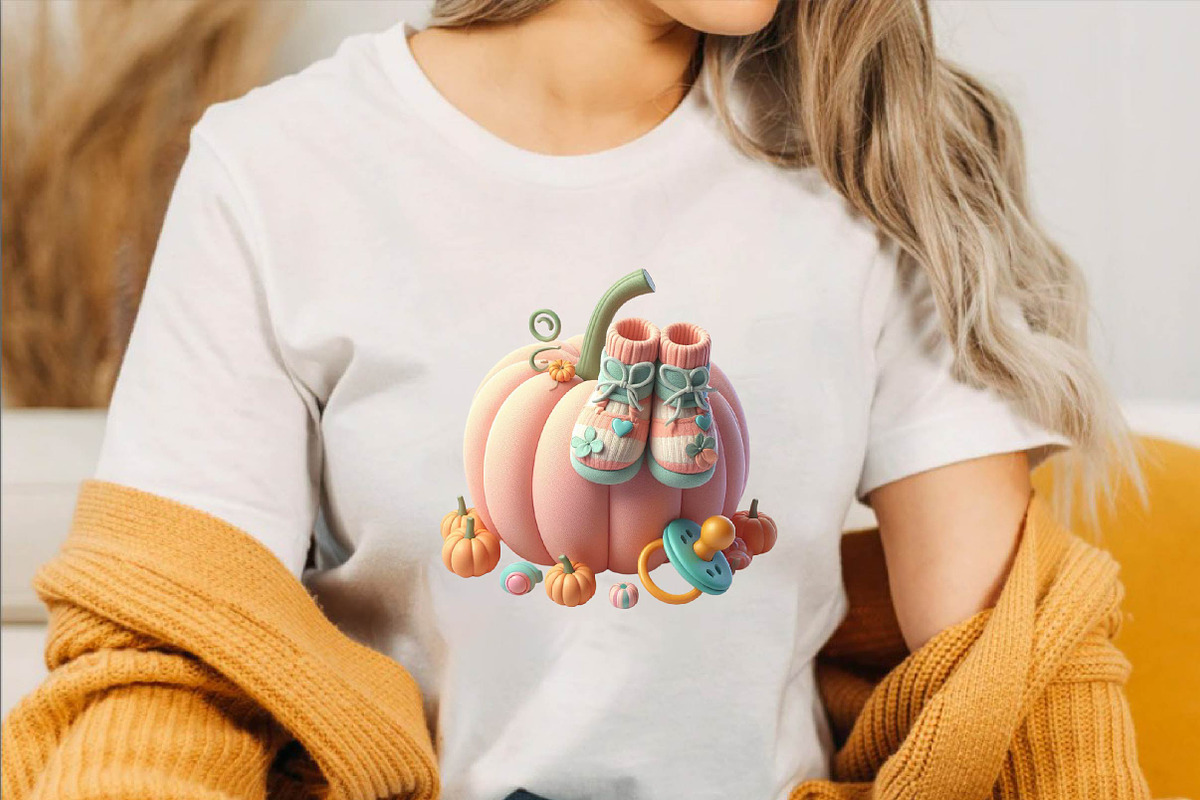Pastel Pumpkin Sublimation Clipart B, an Illustration by SVGArt (Photo 4 of 8)