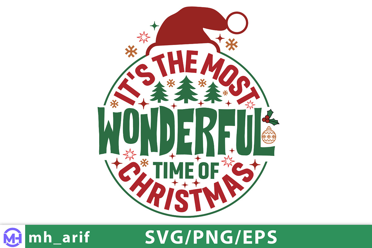 It’s The Most Wonderful Time of SVG, a Graphic by mh_arif (Photo 3 of 4)