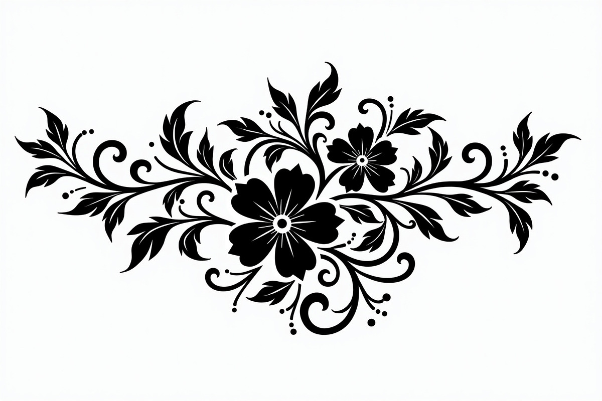 Ornamental Flower Designs, an Illustration by yasushie (Photo 4 of 20)