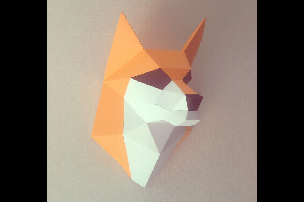 Diy Fox Head Trophy 3d Papercraft A Templates And Theme By Paper Amaze