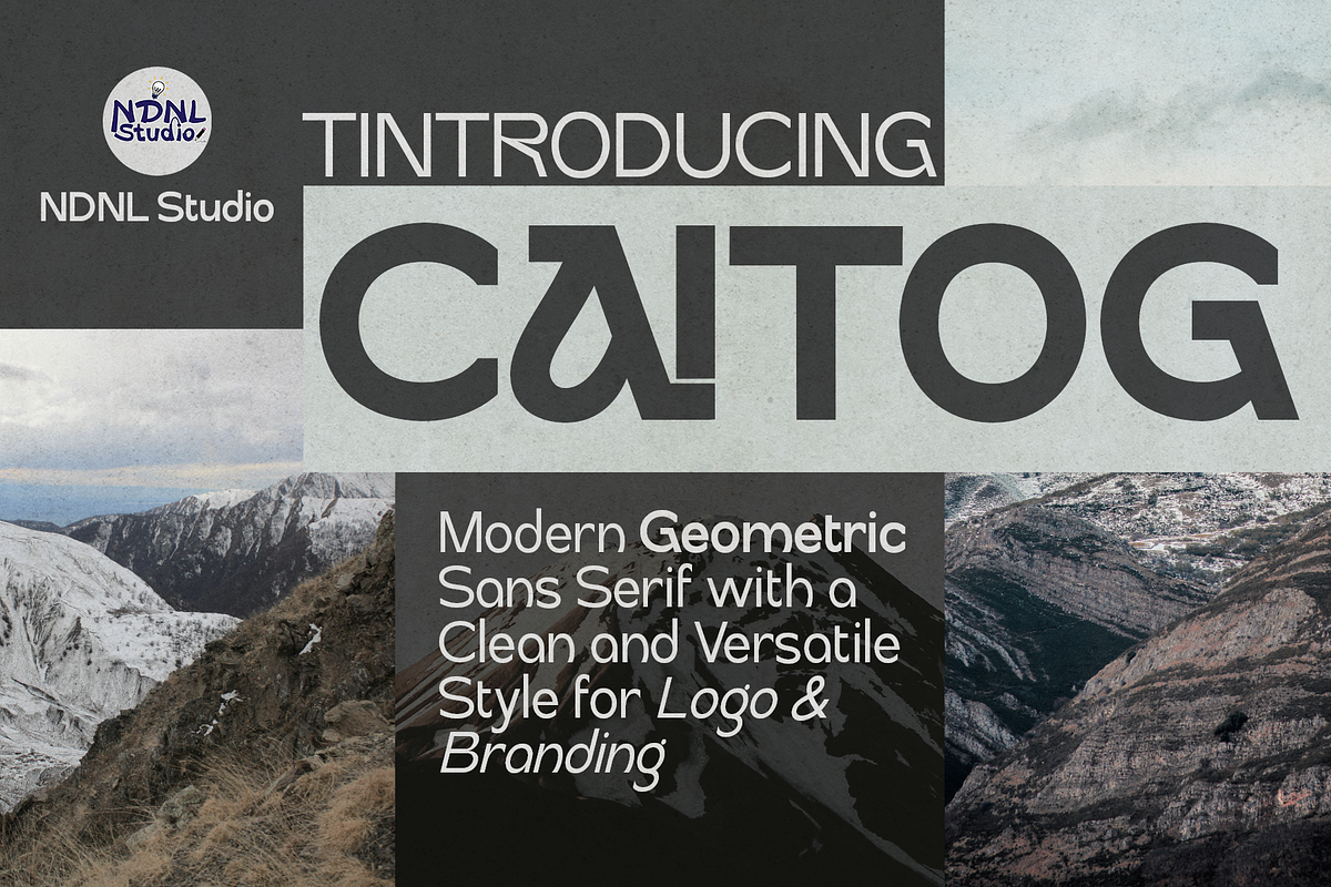 Caitog – Sans Font Family, a Sans Serif Font by NDNL Studio (Photo 1 of 10)