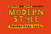 playful outline handdrawn font kit, a Handwritten Font by Ashiya Pixel (Thumbnail 6 of 20)