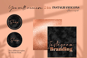 Rose gold & Marble Instagram Covers, a Social Media Template by Photohacklovers (Thumbnail 5 of 5)