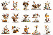 Whimsical Easter Animals Clipart PNG, an Illustration by OK Design (Thumbnail 3 of 6)