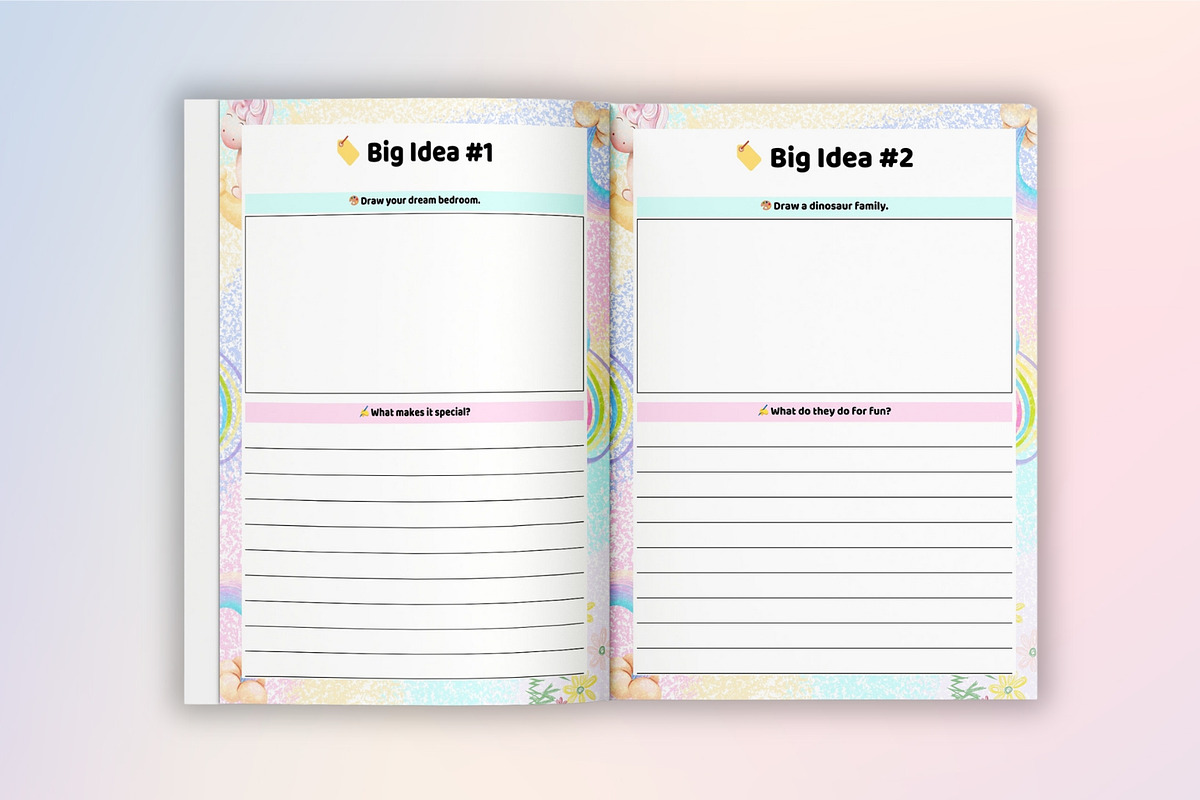 Kid’s Minds & Big Ideas Planner, a Stationery Template by Designmela01 (Photo 2 of 8)