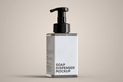 Soap Dispenser Square Bottle Mockup, a Packaging Mockup by Muhazdinata (Thumbnail 15 of 18)