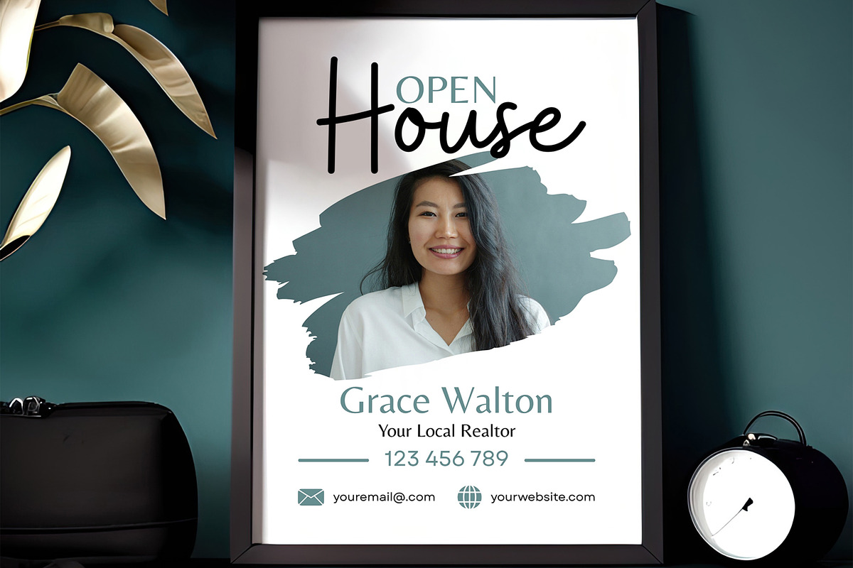 Open House Sign, Editable With Canva, a Marketing Template by M9 Design (Photo 4 of 6)