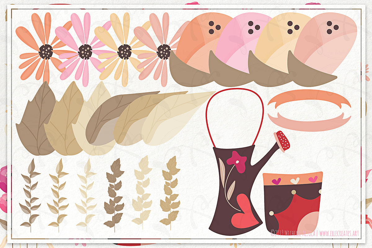 Springtime 03 - Red and Pink Vector, an Illustration by Michelle Alzola (Photo 5 of 5)
