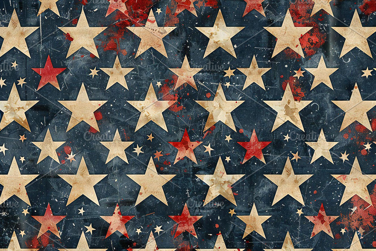 4th of July Vintage Digital Paper, a Texture Graphic by VetalStock (Photo 12 of 16)