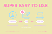 Pretty Pop Pack Cards Templates, a Card Template by Hell Yeah Designs (Thumbnail 3 of 6)