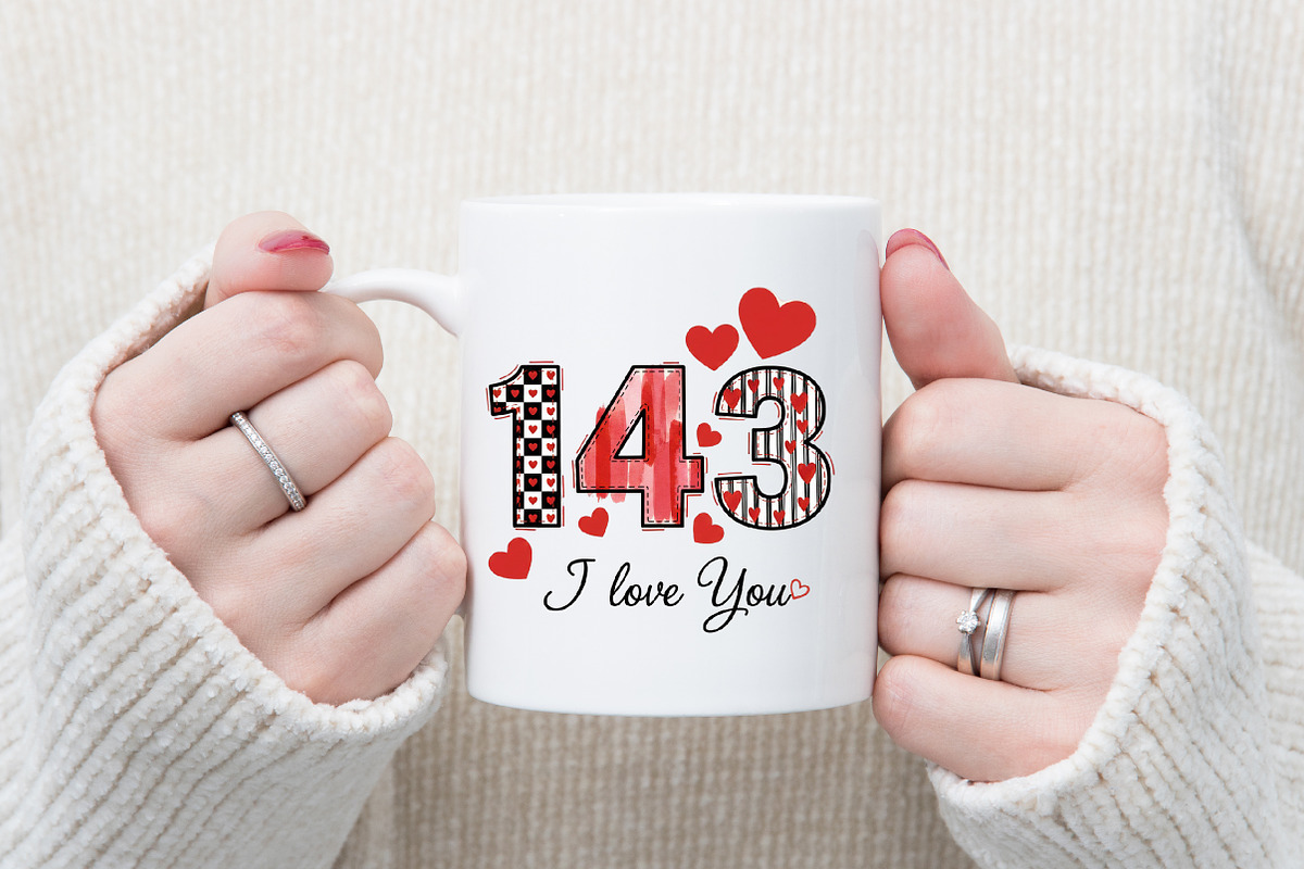 143 I Love You PNG, Valentine Png, an Illustration by DreamArtGraphic (Photo 2 of 6)