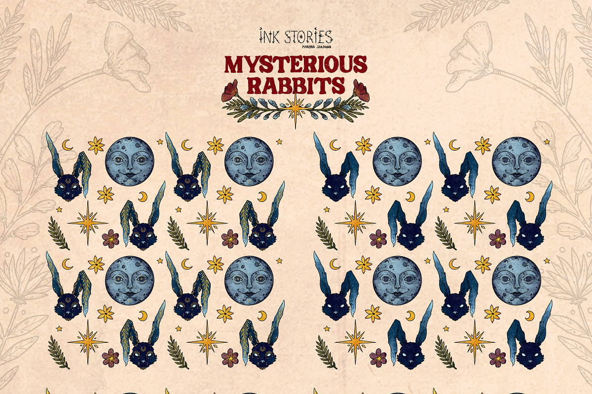 Mysterious Rabbits, an Animal Illustration by Ink Stories (Photo 11 of 29)