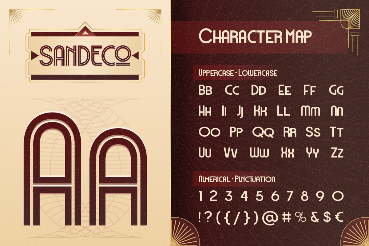 SanDeco, a Sans Serif Font by Burntilldead (Photo 2 of 12)