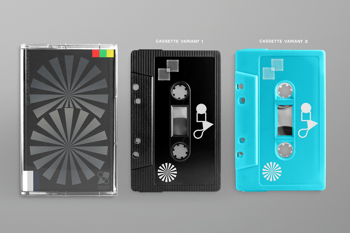 Cassette Mockup, a Packaging Mockup by Glue Lab (Photo 2 of 7)