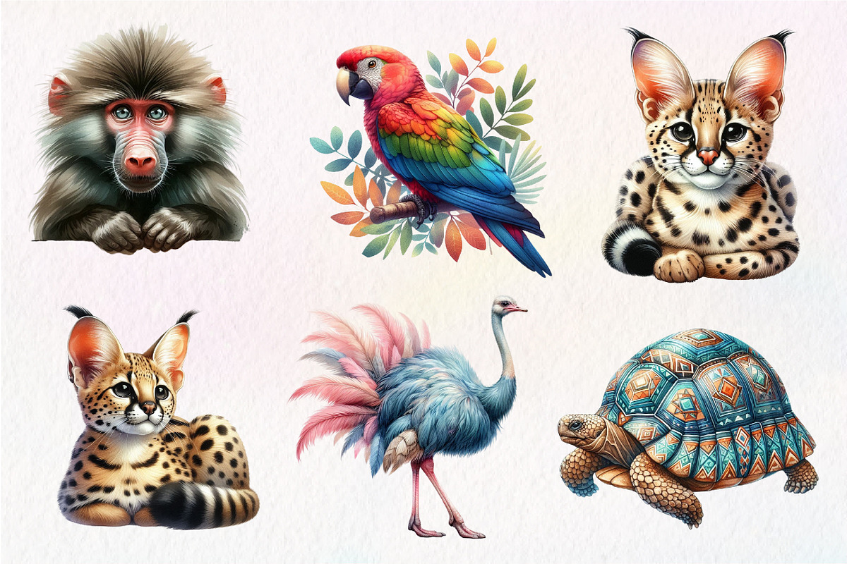 Wild Animals of Africa PNG, an Illustration by Dream Creation (Photo 5 of 7)