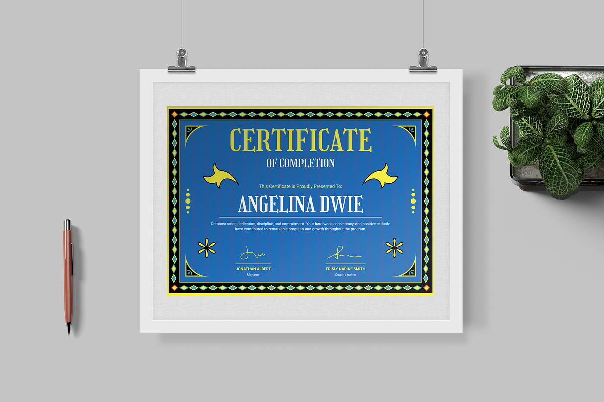 Completion Certificate, a Print Template by Annora Studio (Photo 2 of 6)
