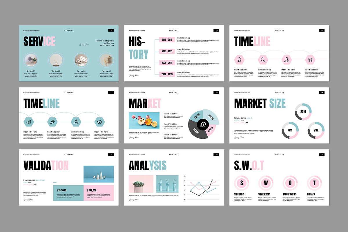 Minimal Project Proposal Template, a Presentation Template by Seeing-art